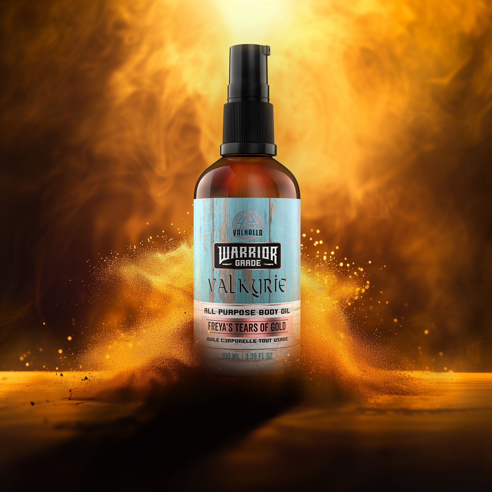 Freya's Tears of Gold Body Oil - Gold burst - Valhalla Live the Legend