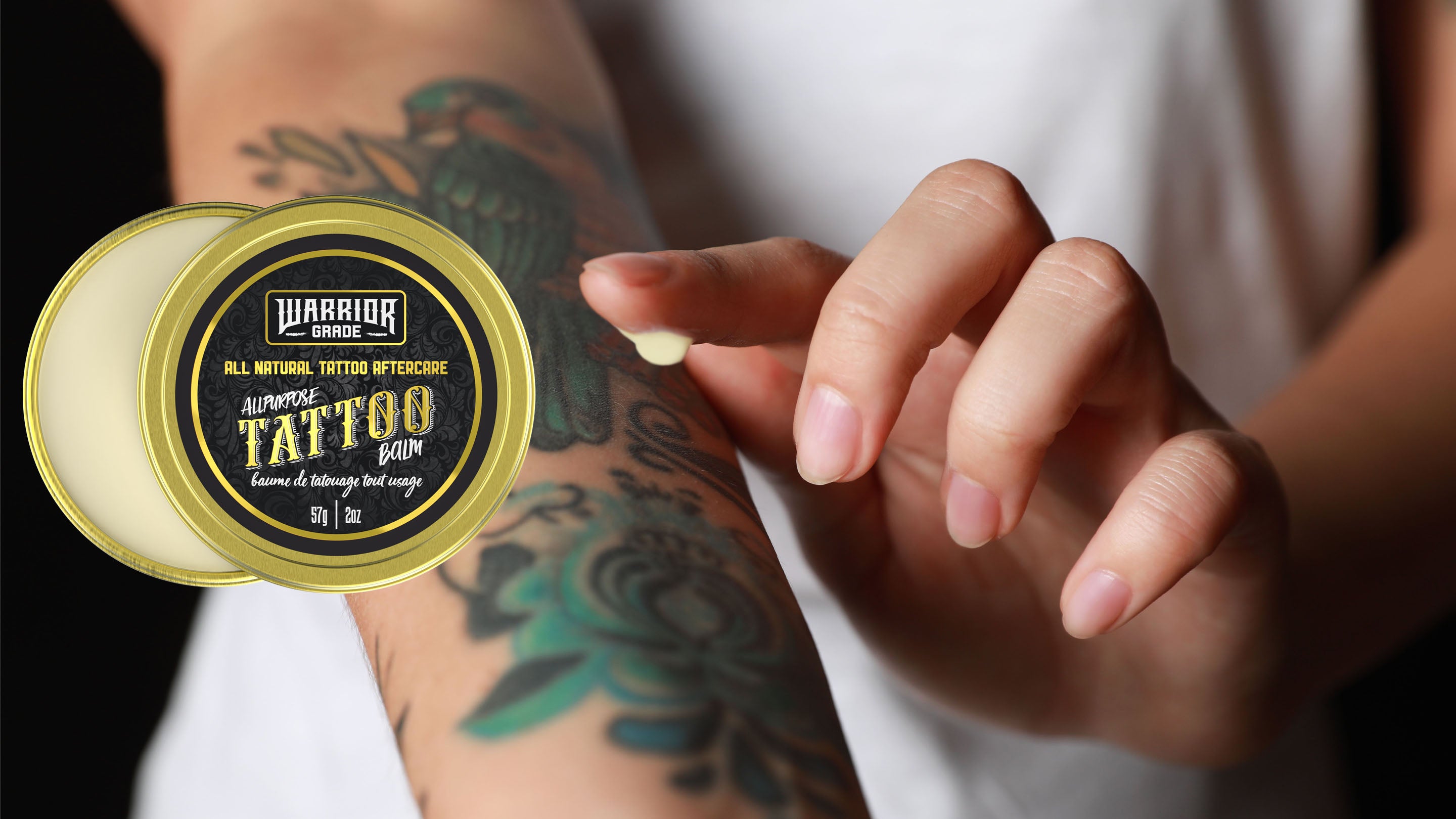 GetUSCart- Hustle Butter Tattoo Aftercare 1 fl oz Travel Sized Tattoo Balm,  For New & Older Tattoos - Safe While Healing - Vegan Tattoo Cream  No-Petroleum