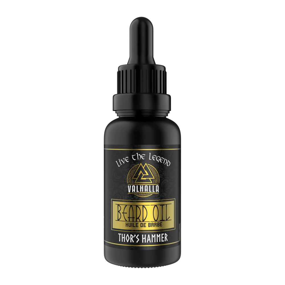 Thor's Hammer Beard Oil by Valhalla Legend - warrior grade beard care made in canada - 30ml